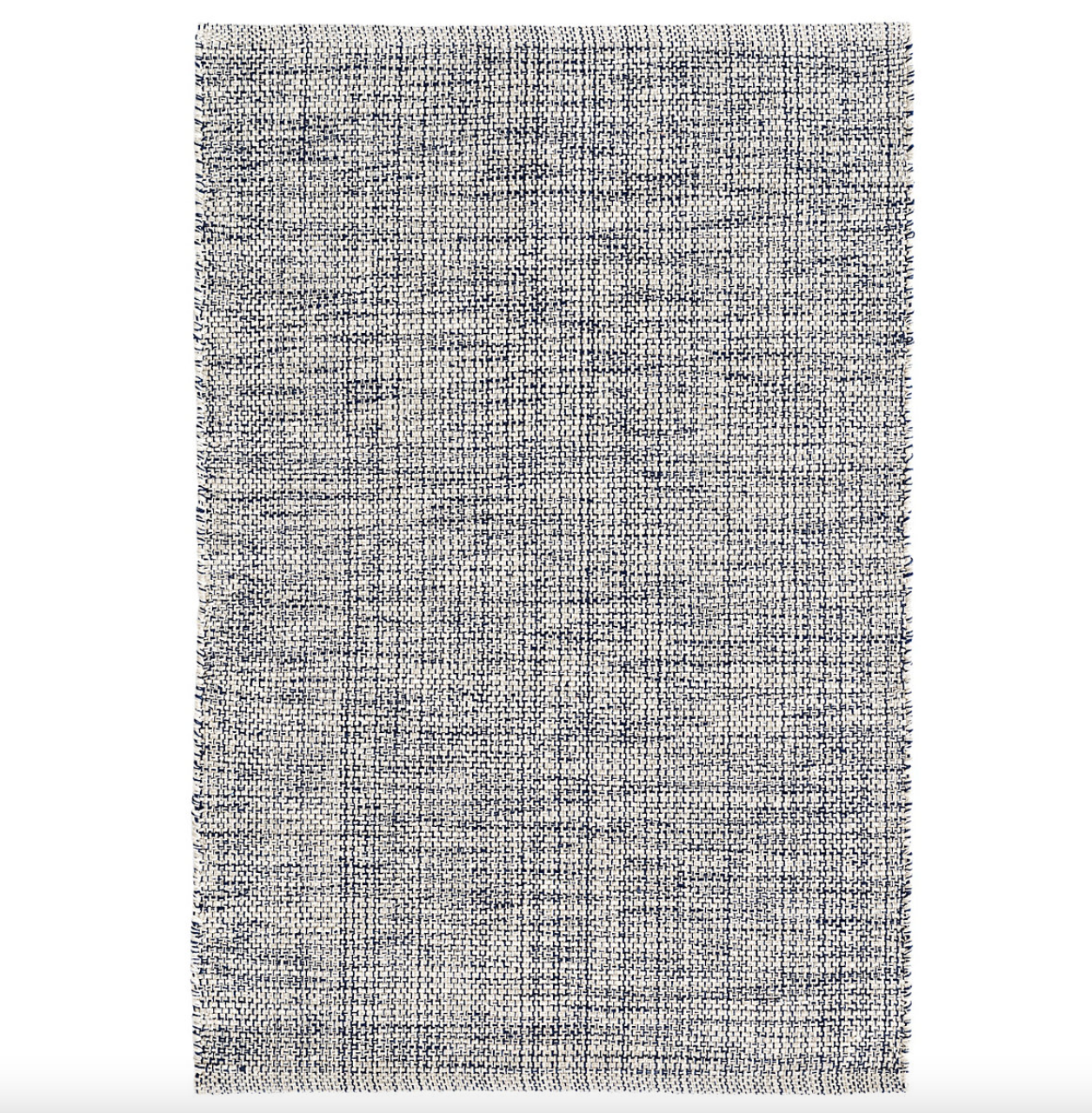 Marled Indigo Handwoven Cotton Rug