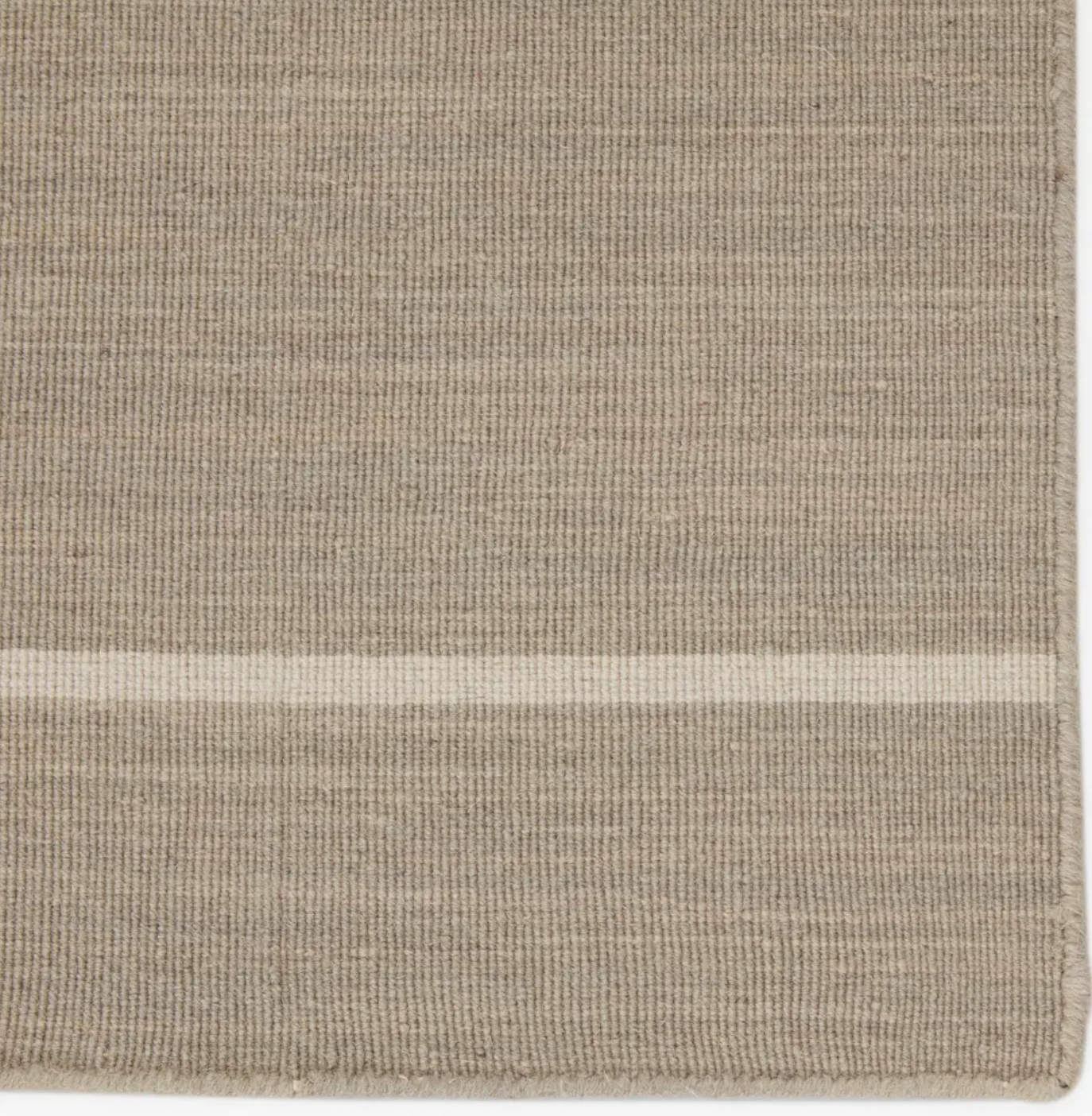 Cape Cod Striped Wool Rug - Natural