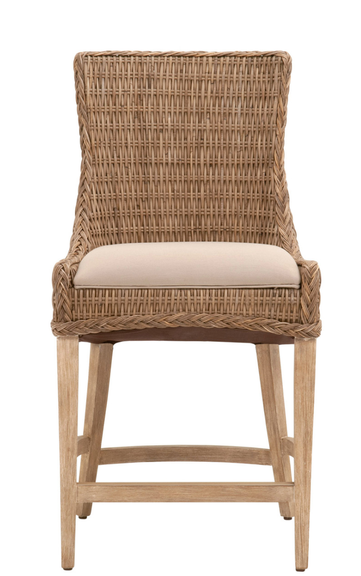 Anaheim Wicker Counter Stool- s/2