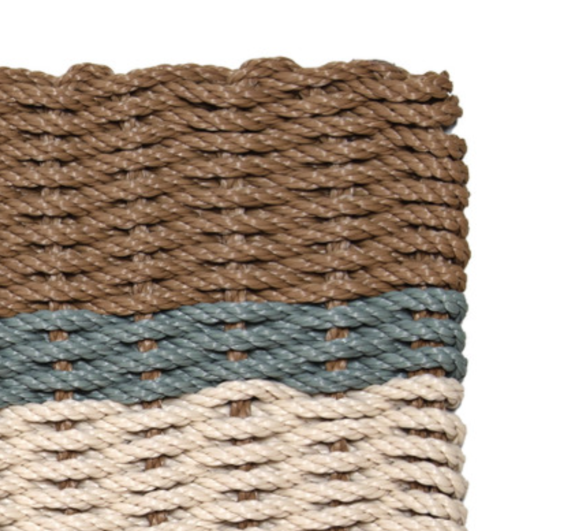 Rope Doormat - Bay Coastal Stripe