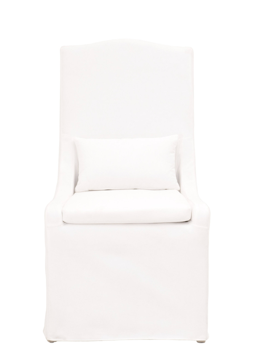 Coronado Slipcovered Dining Chair - Pearly White