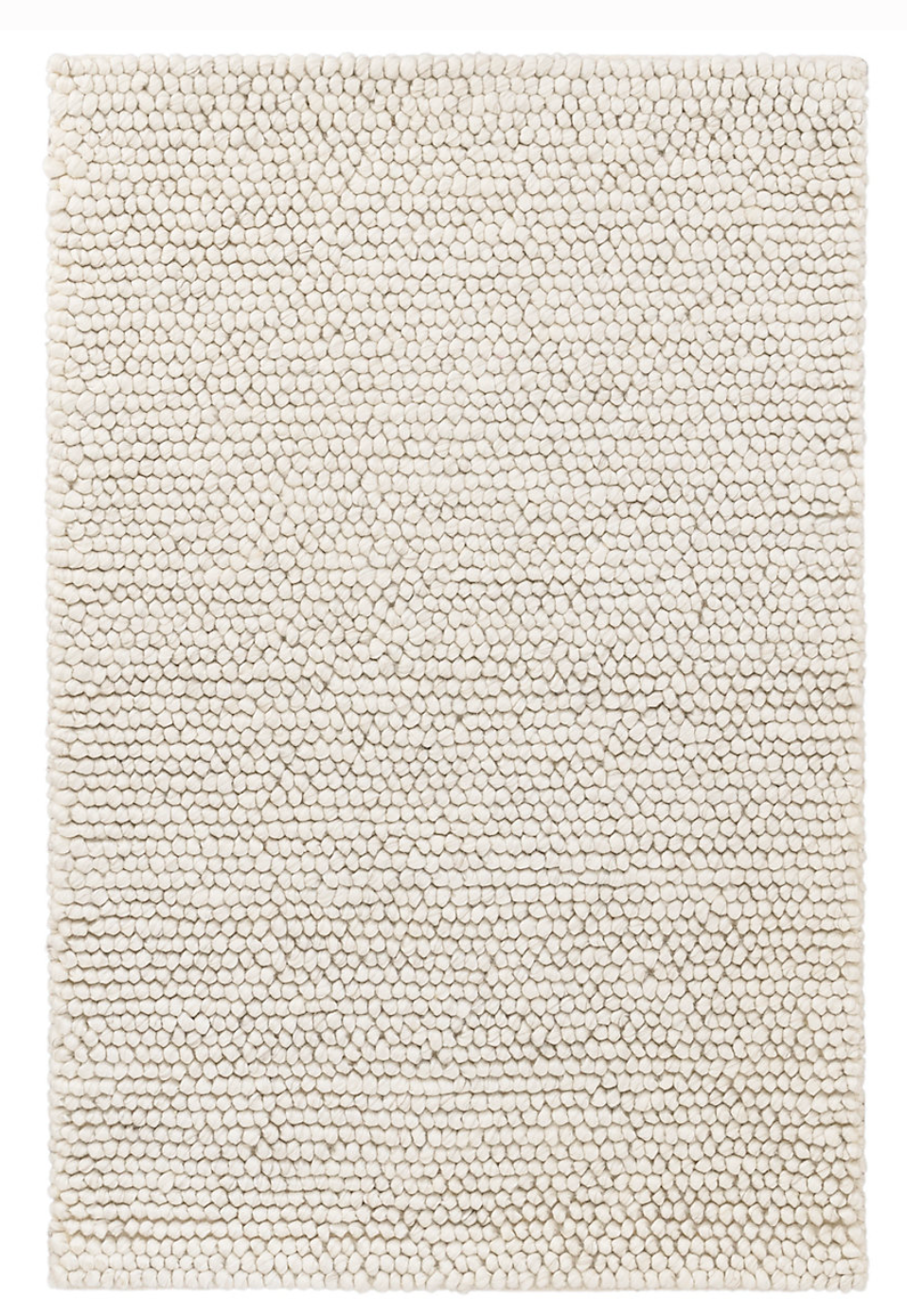 Niels Handwoven Wool/Viscose Rug - Ivory