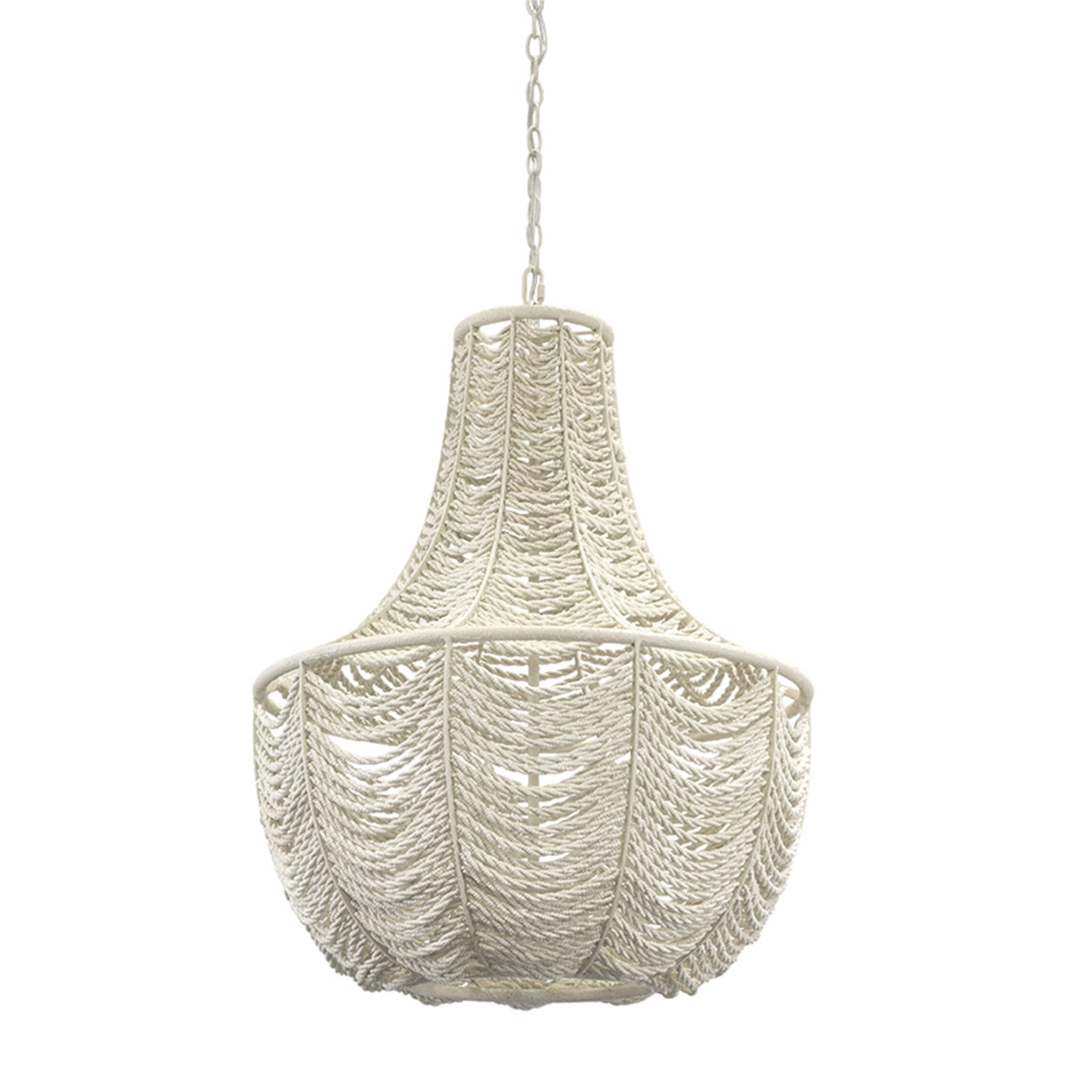 Calypso Coconut Shell Beaded Chandelier