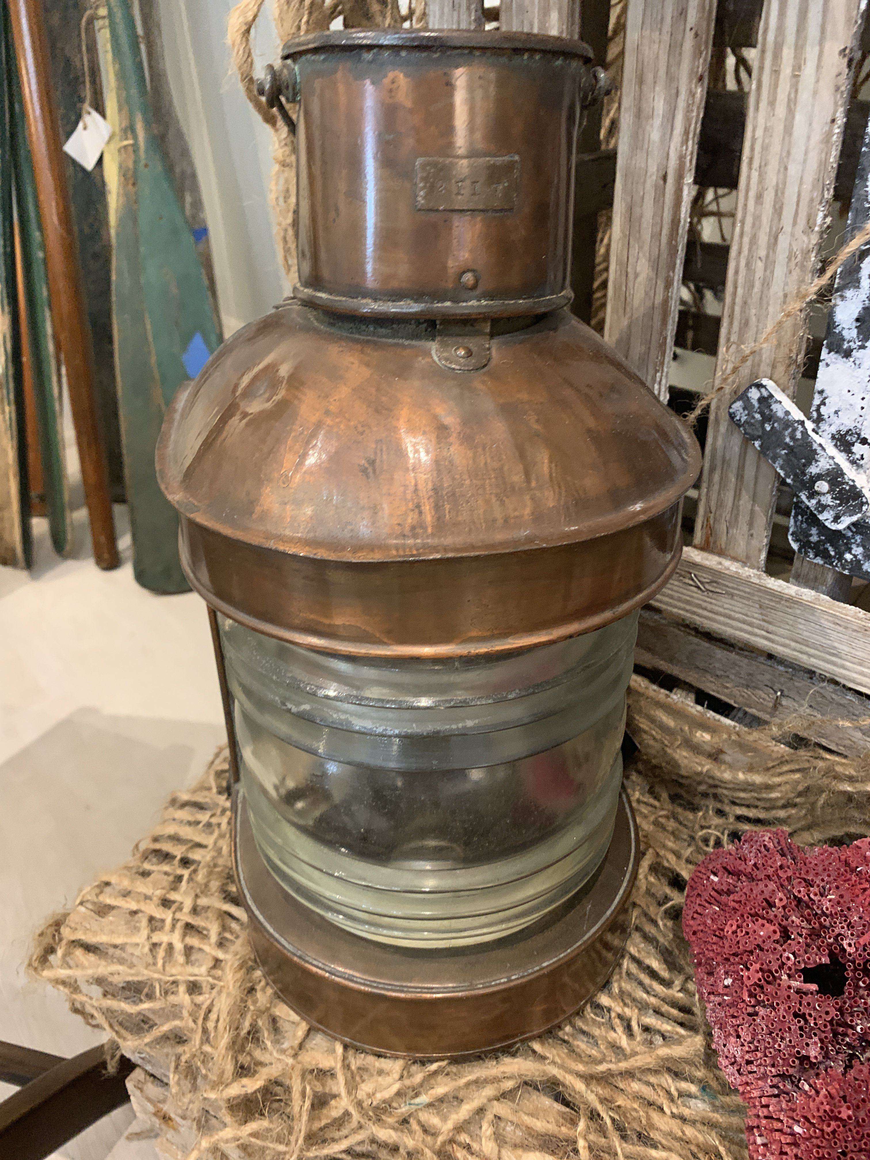 Copper Lantern - Medium w/Clear Lense