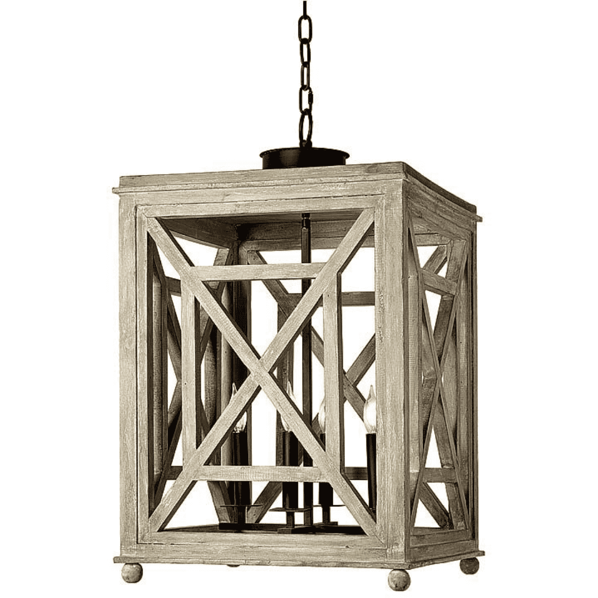 Wood Lattice Lantern