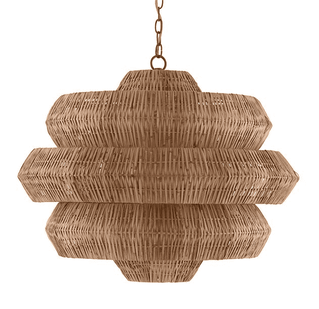 Marseille Rattan Chandelier - Two Sizes