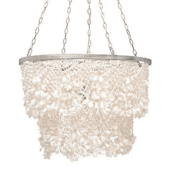 Cassia White Clam Shell Chandelier