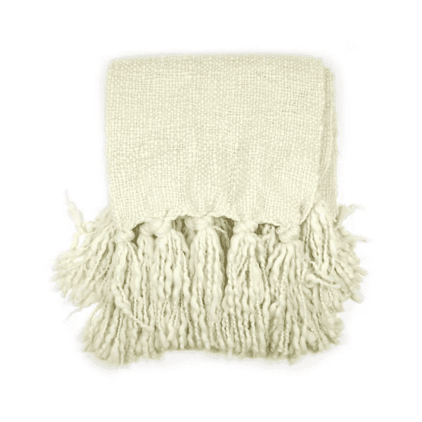 Raw Beach Cotton Throw