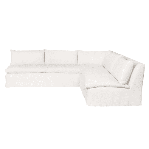 Aruba Slipcovered 113in x 113in Two-Piece Sectional