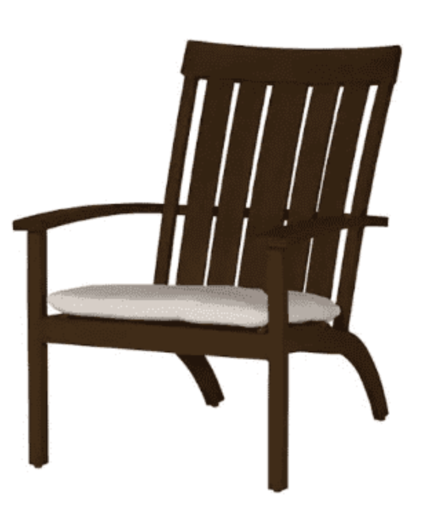 Narragansett Adirondack Chair- Wrought Aluminum in Chalk