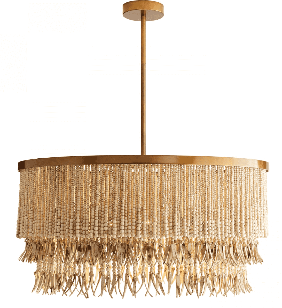 Amalfi Coast Natural Bead Chandelier