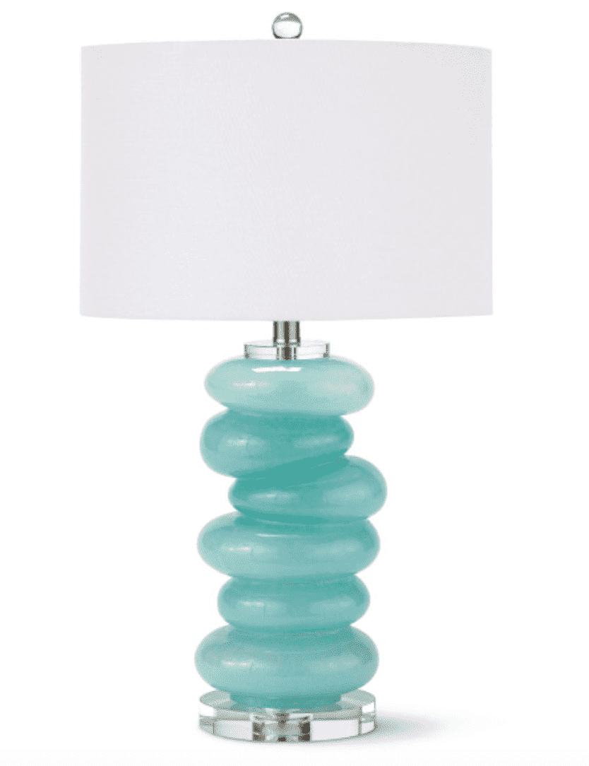 Stacked Pebble Glass Table Lamp