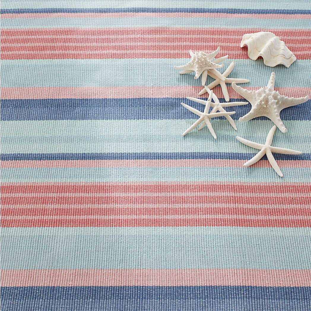 Aruba Stripe Woven Cotton Rug