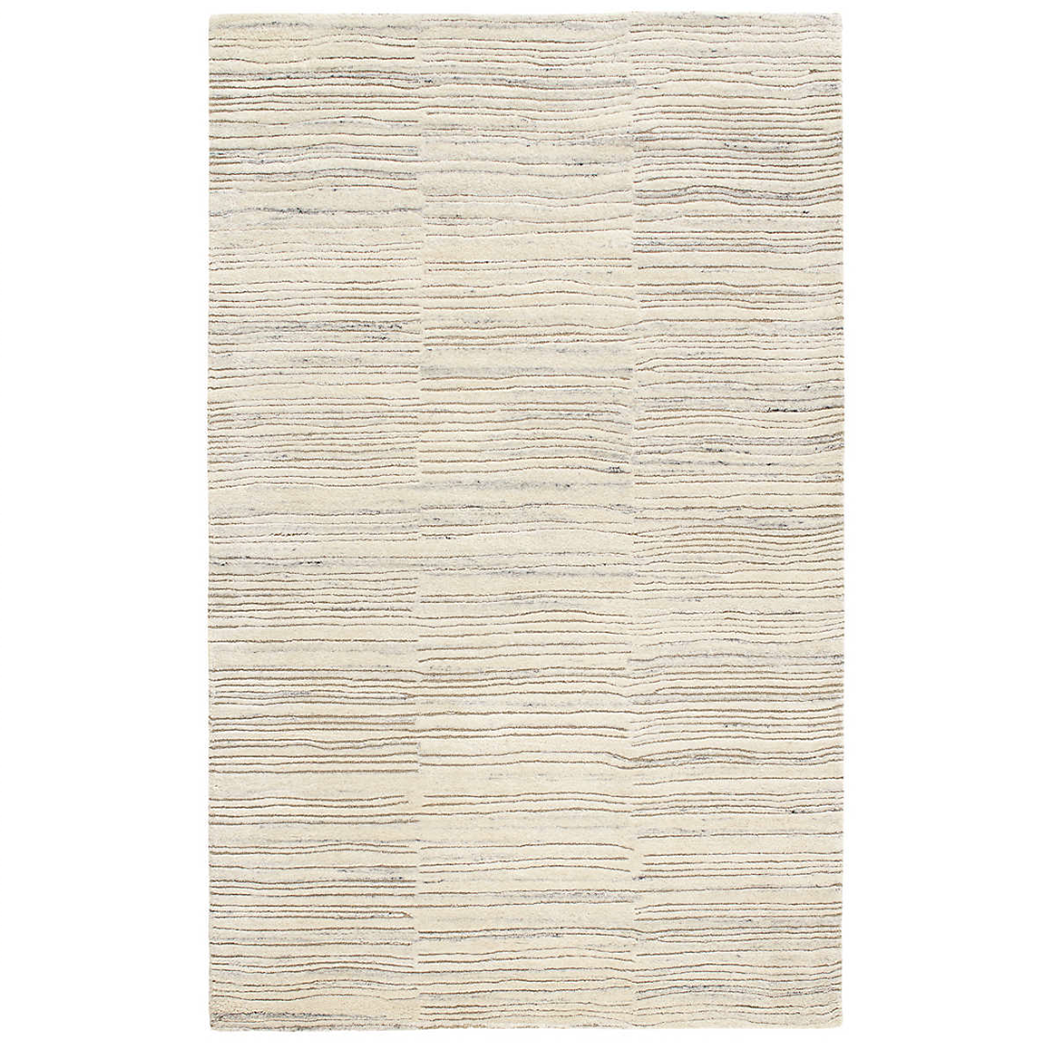 Avery Oatmeal Tufted Wool Rug