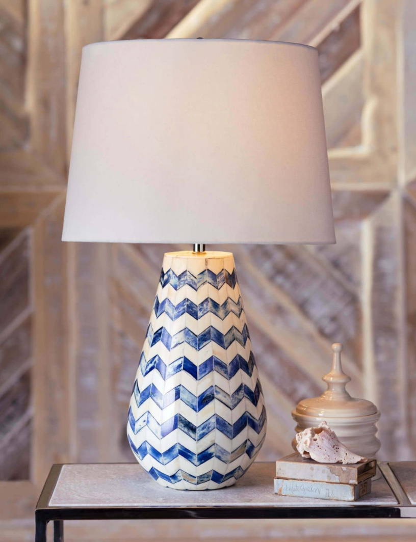 Cassia Chevron Table Lamp