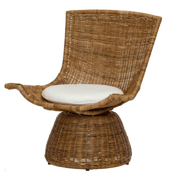 small wicker accent chair