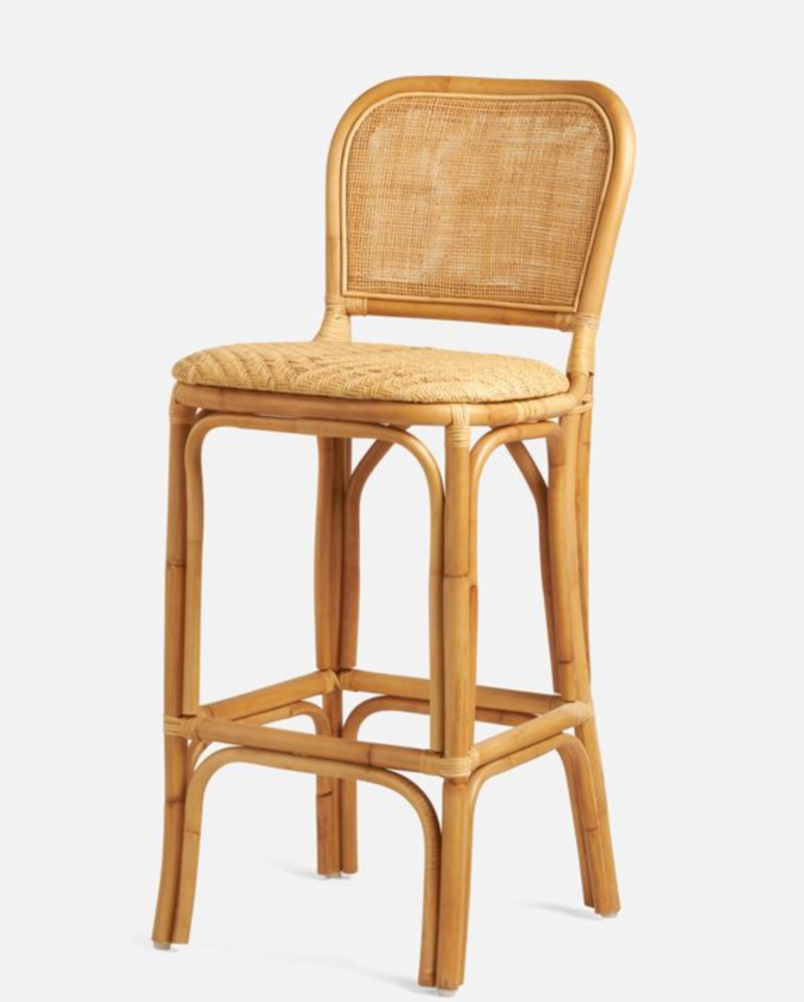 Tatum Woven Rattan Bar Stool