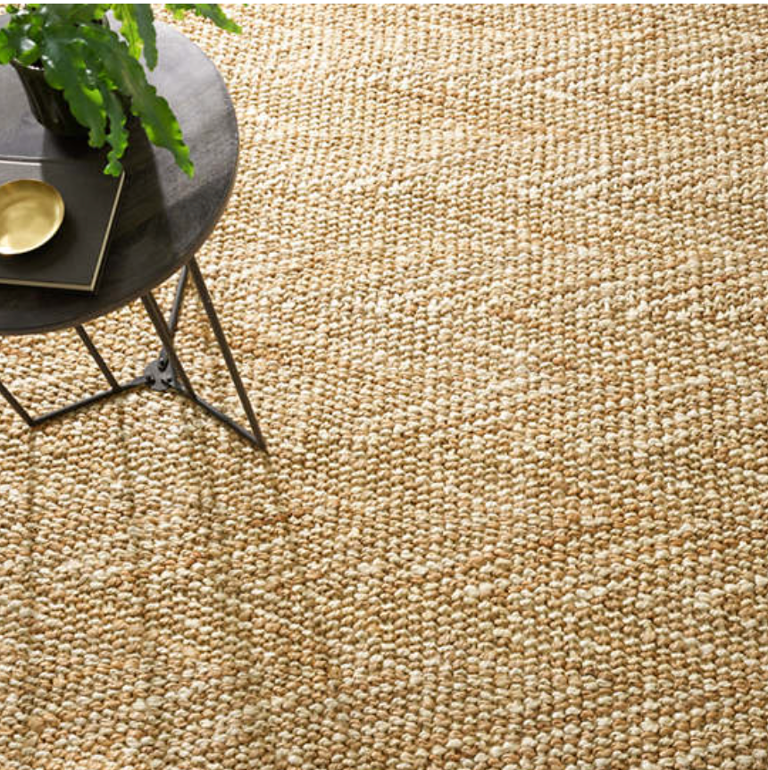 Meghan Ivory Woven Jute Rug