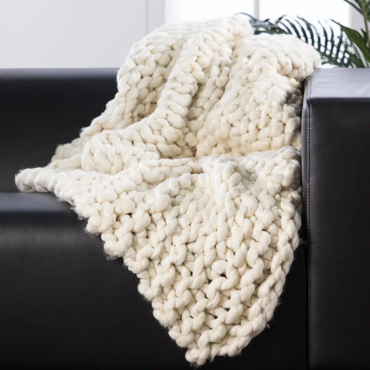 Nordic Chunky Knit Throw