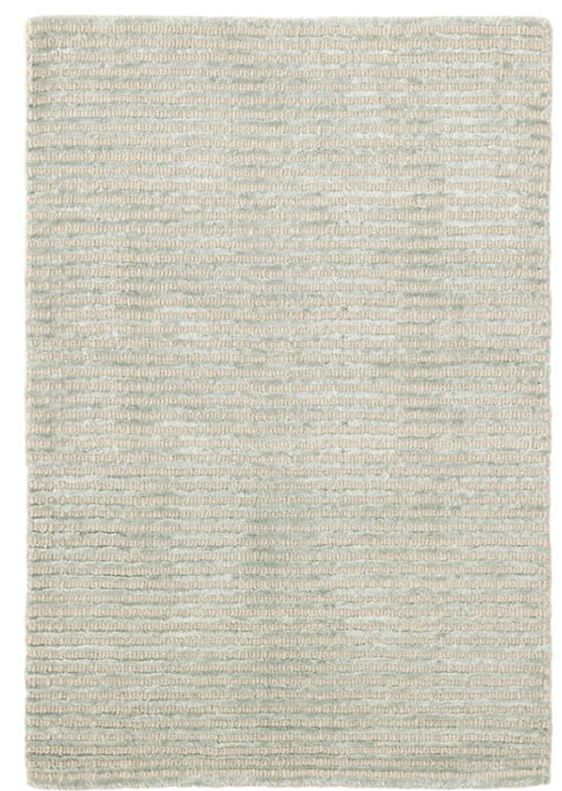 Cut Stripe Ocean Hand-Knotted Rug