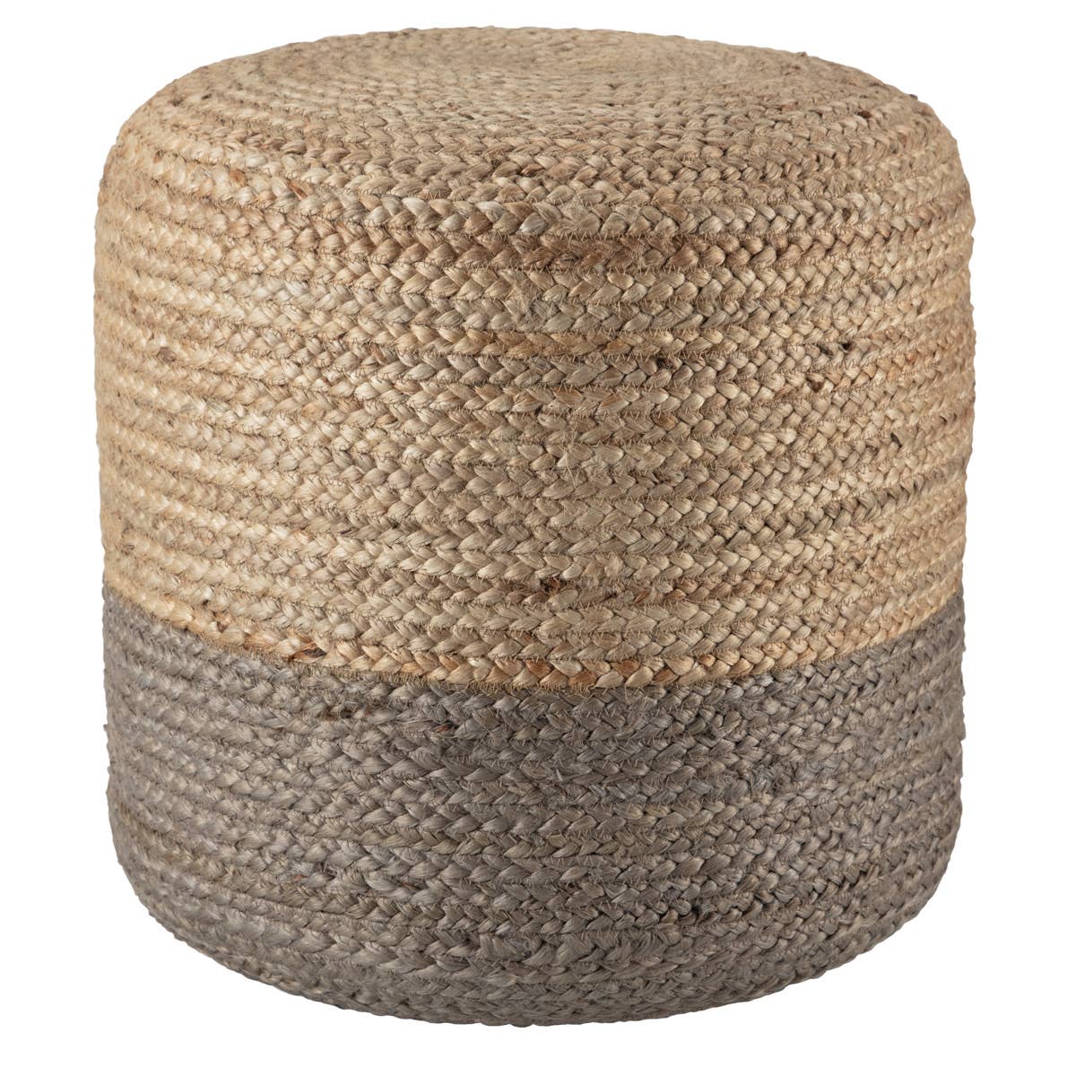 Sabal Cylinder Jute Pouf - Multiple Colors