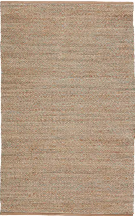 Himalaya Jute Rug - Ginger & Sea Glass Green