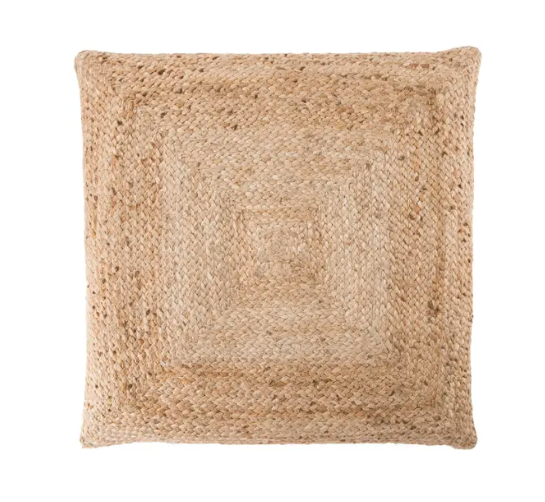 Nadia Woven Jute Floor Pillow