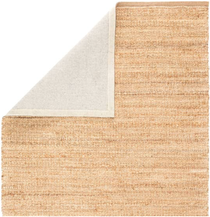 Himalaya Jute Rug - Tan & White