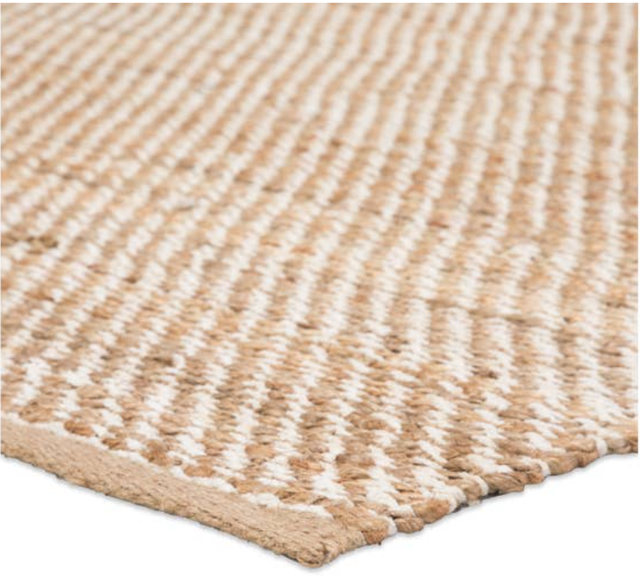 Himalaya Jute Rug - Tapioca & Snow