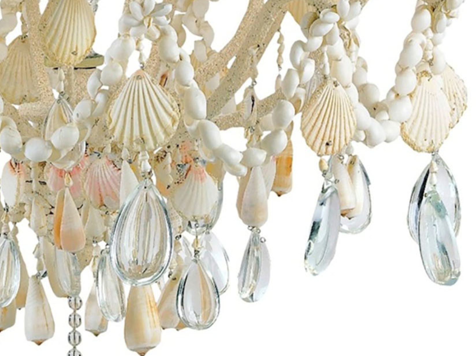 Elegance Seashell & Crystal Chandelier