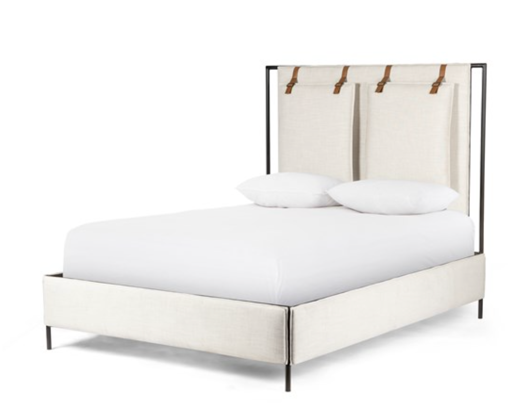 Grove Park Upholstered  Bed - Two Fabrics