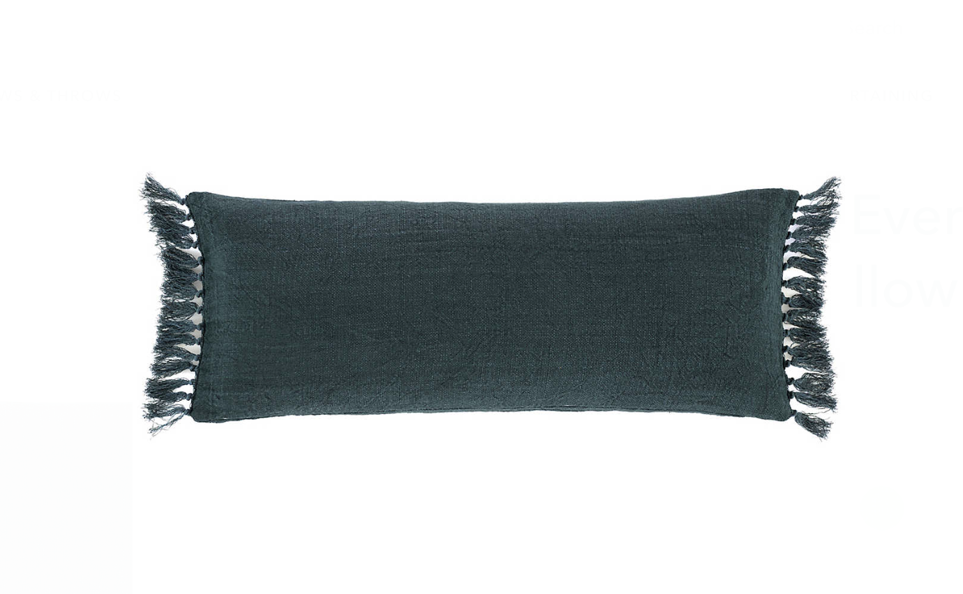 Evelyn Linen Everglade Decorative Pillow - Square & Lumbar