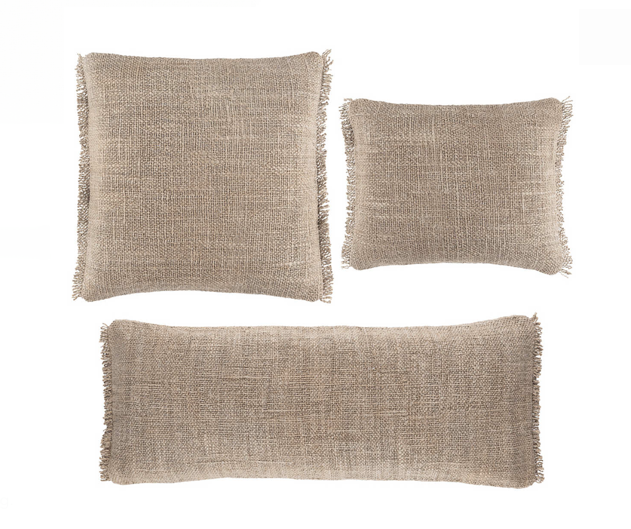 Griffin Linen Decorative Pillow - Stone