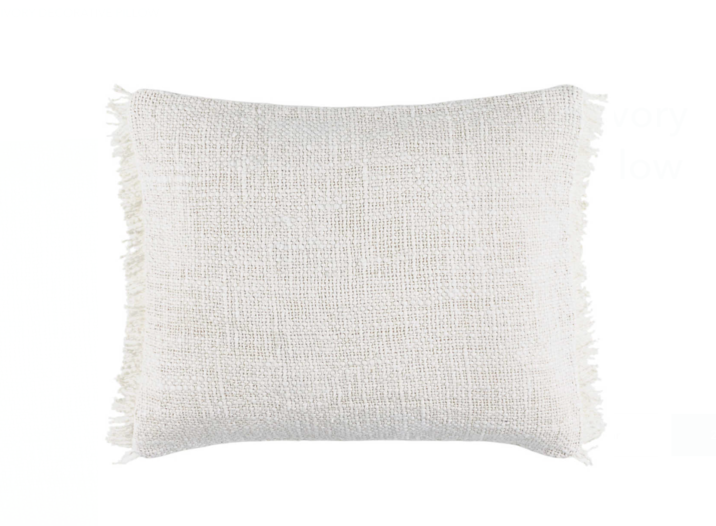 Griffin Linen Decorative Pillow - Ivory