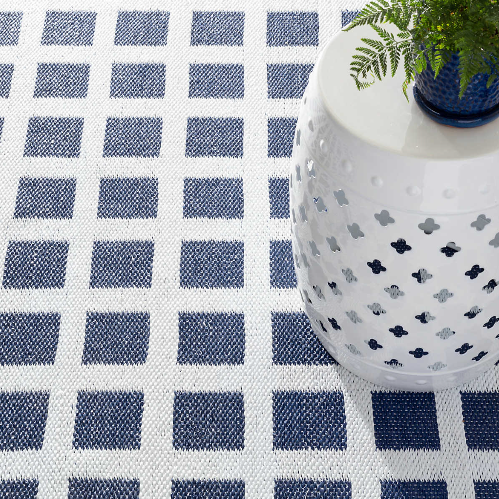 Paver Navy Indoor/Outdoor Rug