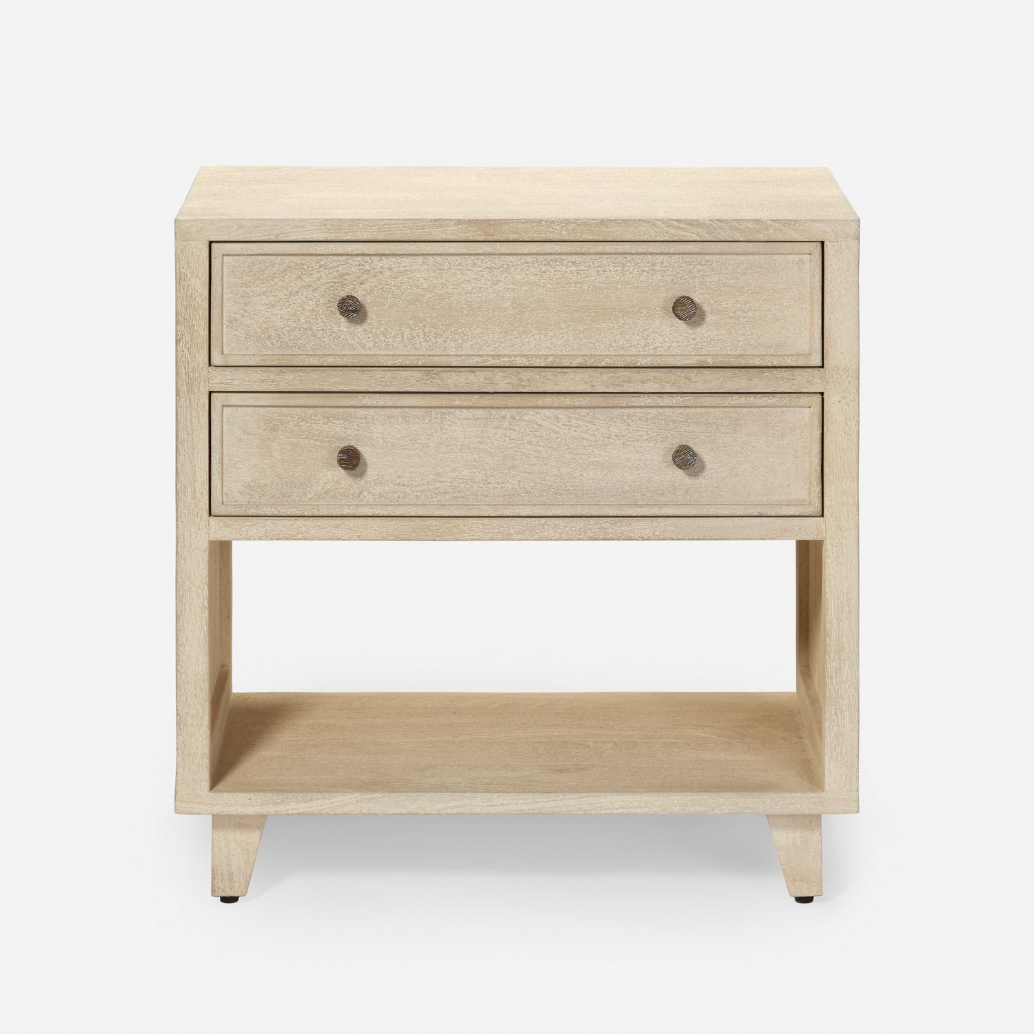 Augustine Nightstand - Bleached White (Two Sizes)