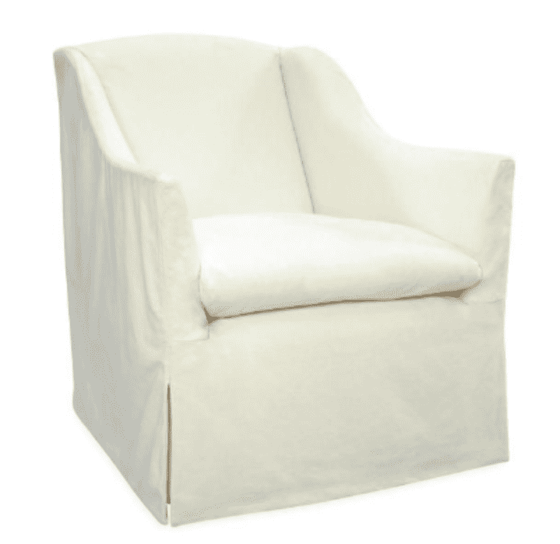 Annapolis Slipcovered Chair Swivel