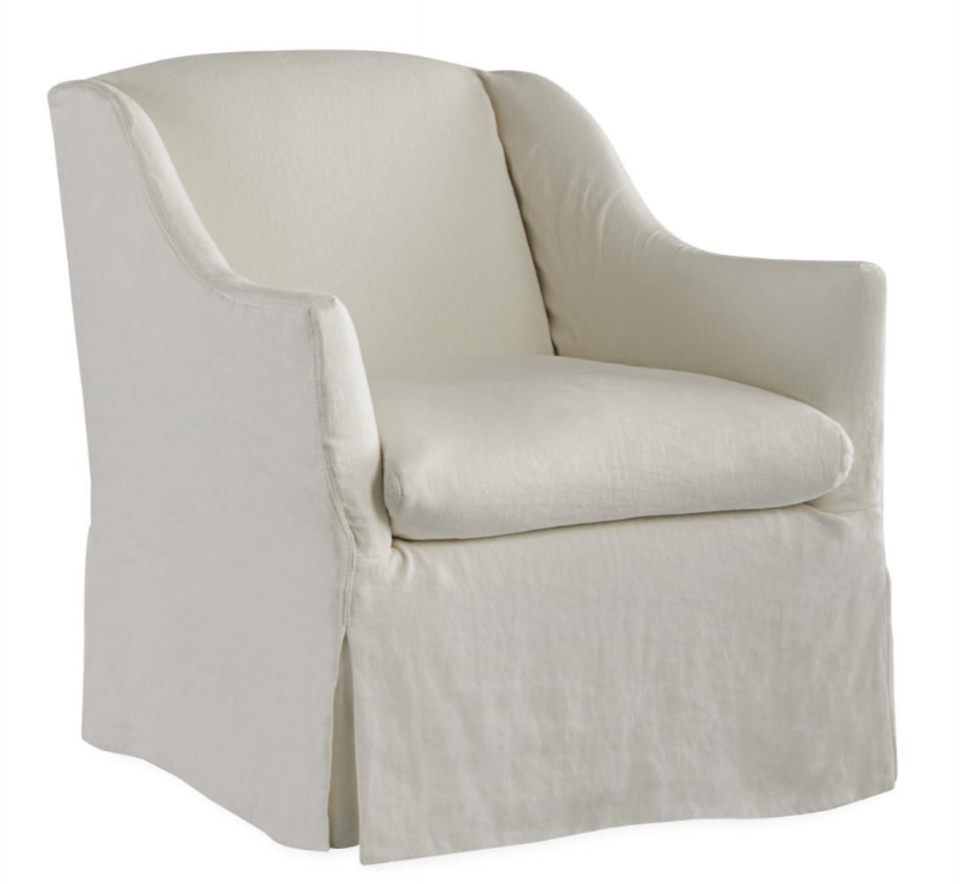 Annapolis Slipcovered Chair Swivel