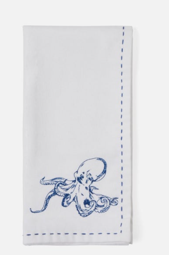 Ariel Sea Life Dinner Napkin - Set of Four