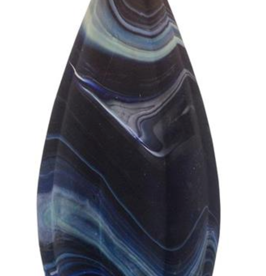 Aurora Navy Swirl Table Lamp