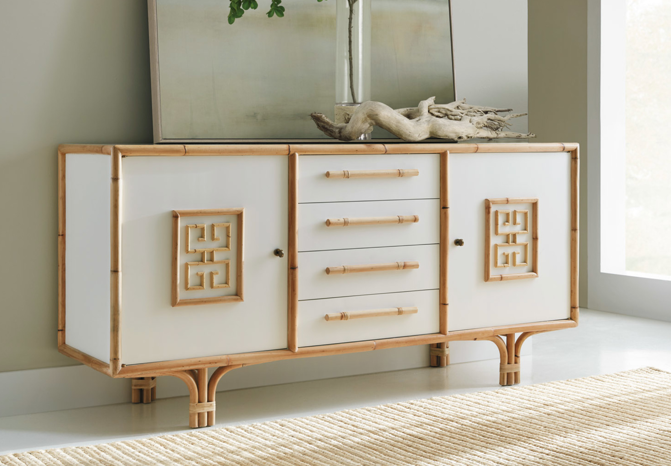 Bamboo Framed Sideboard