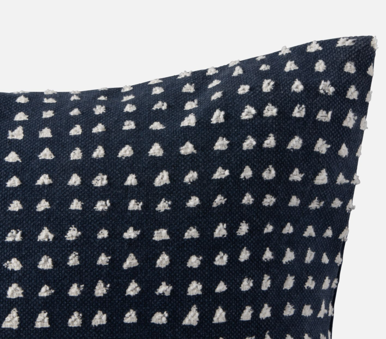 Newman Navy Dotted Pillow - Set of Two