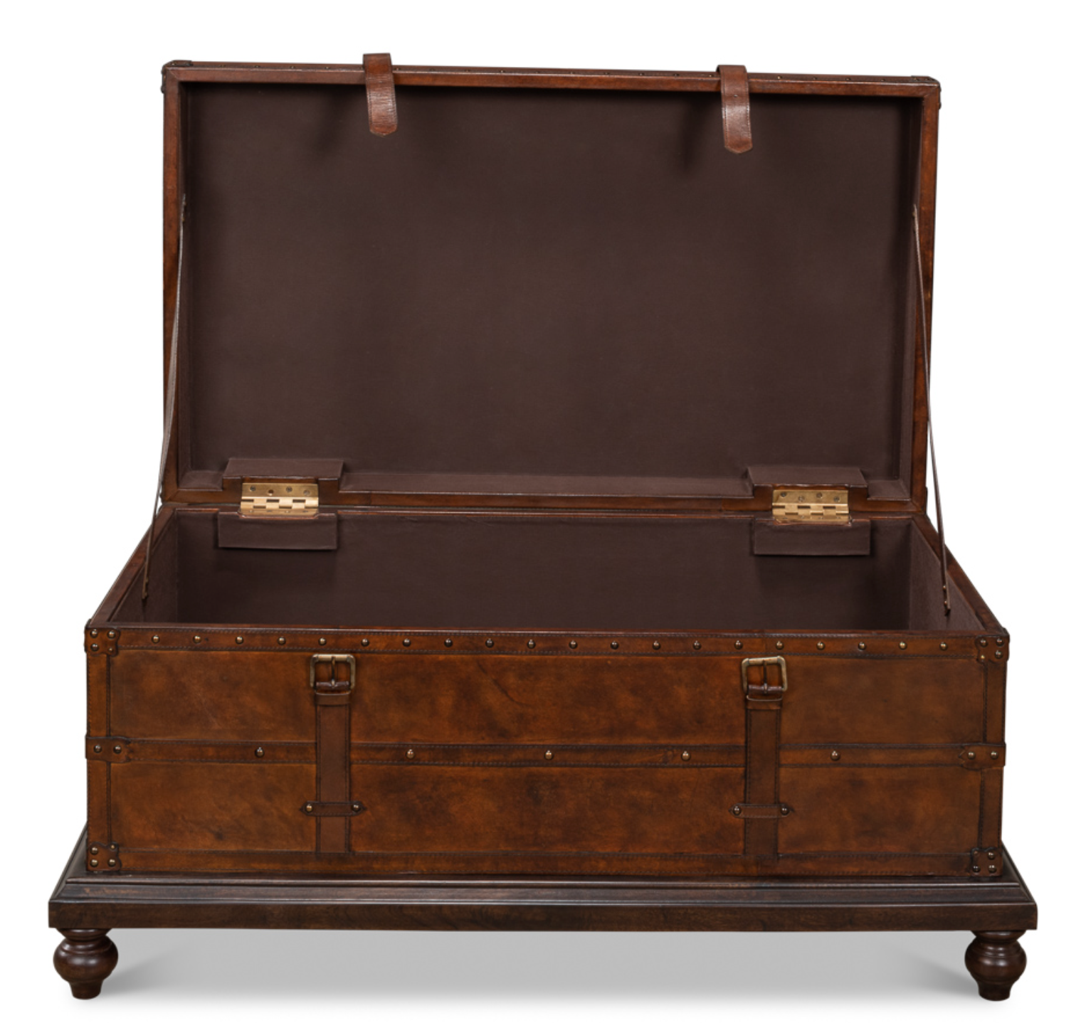 Berenger Leather Trunk Coffee Table