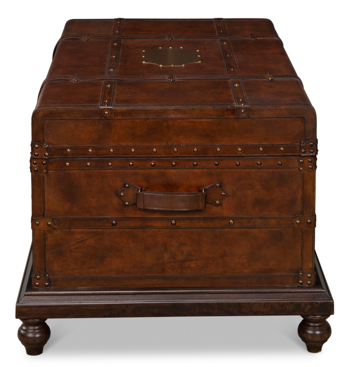 Berenger Leather Trunk Coffee Table