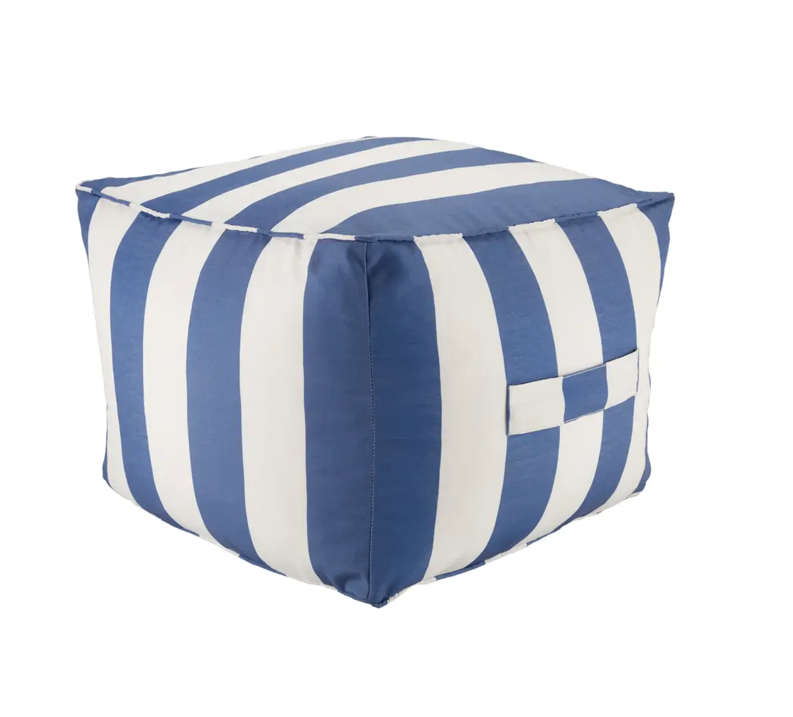 Bijou Blue Indoor/Outdoor Pouf