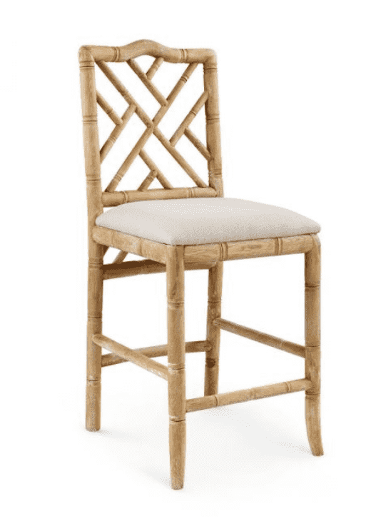 Biltmore Chippendale Natural Counter Stool