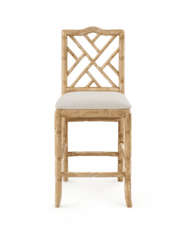 Biltmore Chippendale Natural Counter Stool