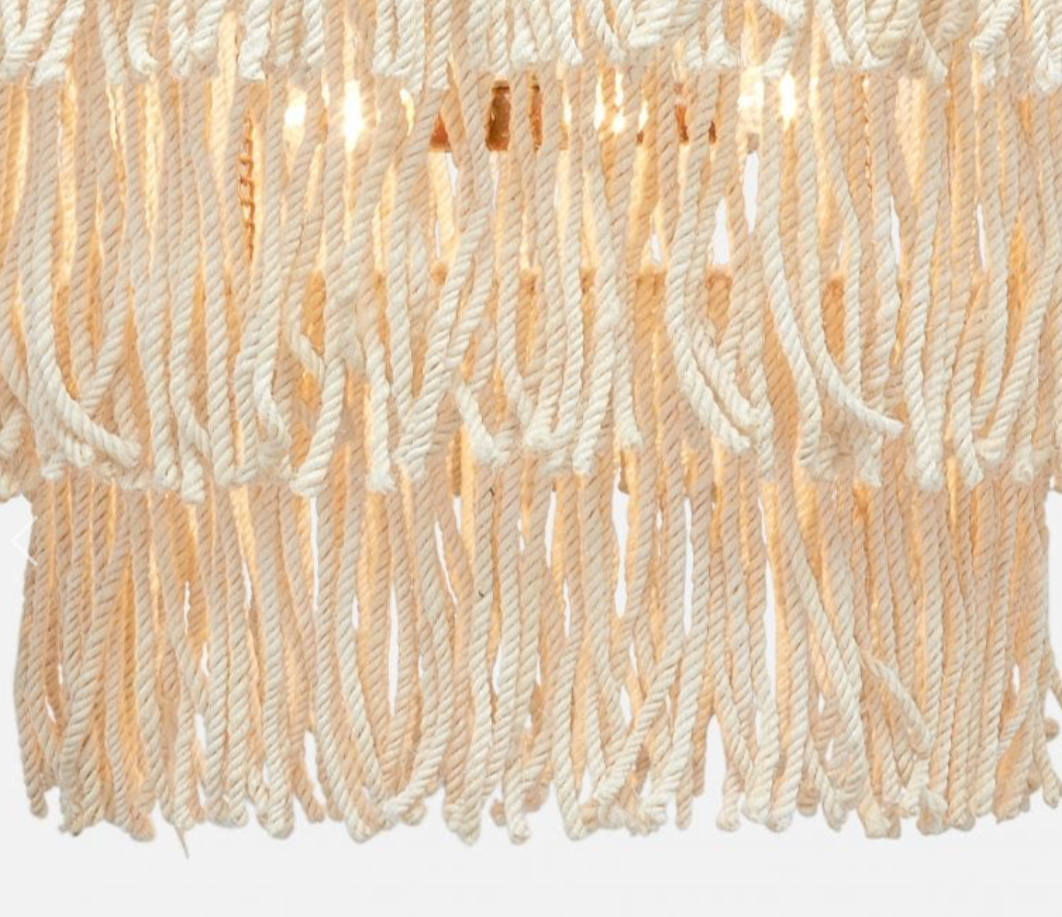 Arricka Abaca Rope Chandelier - Two Finishes