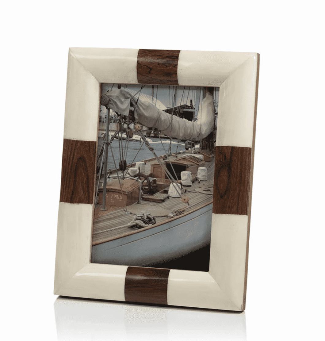 White Bone Photo Frame - Two Sizes