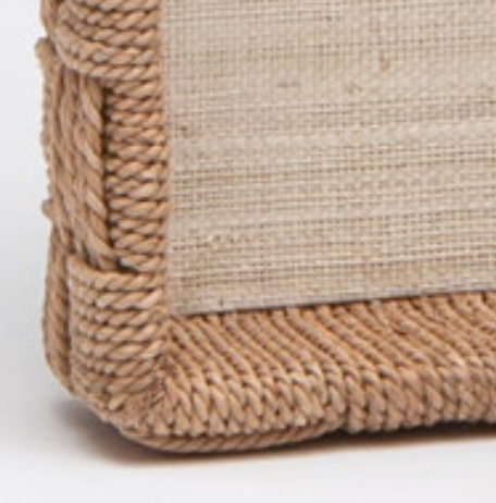 Cadie Cottage Raffia Tray Set -  XL Rectangle